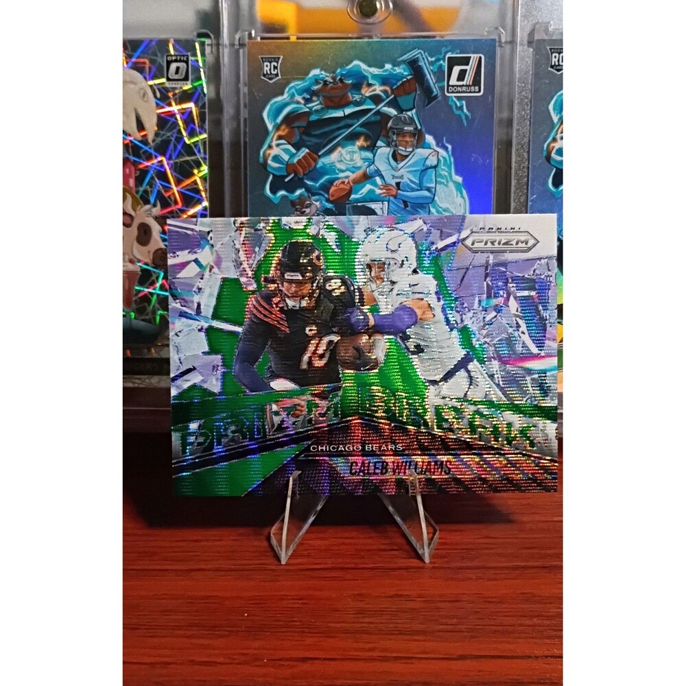 2025 Panini Prizm - Prizm Break Caleb Williams #3 Green Wave Prizm Pack Fresh